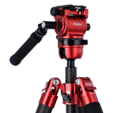 B-stock:easy traveler xl carbon video tripod red