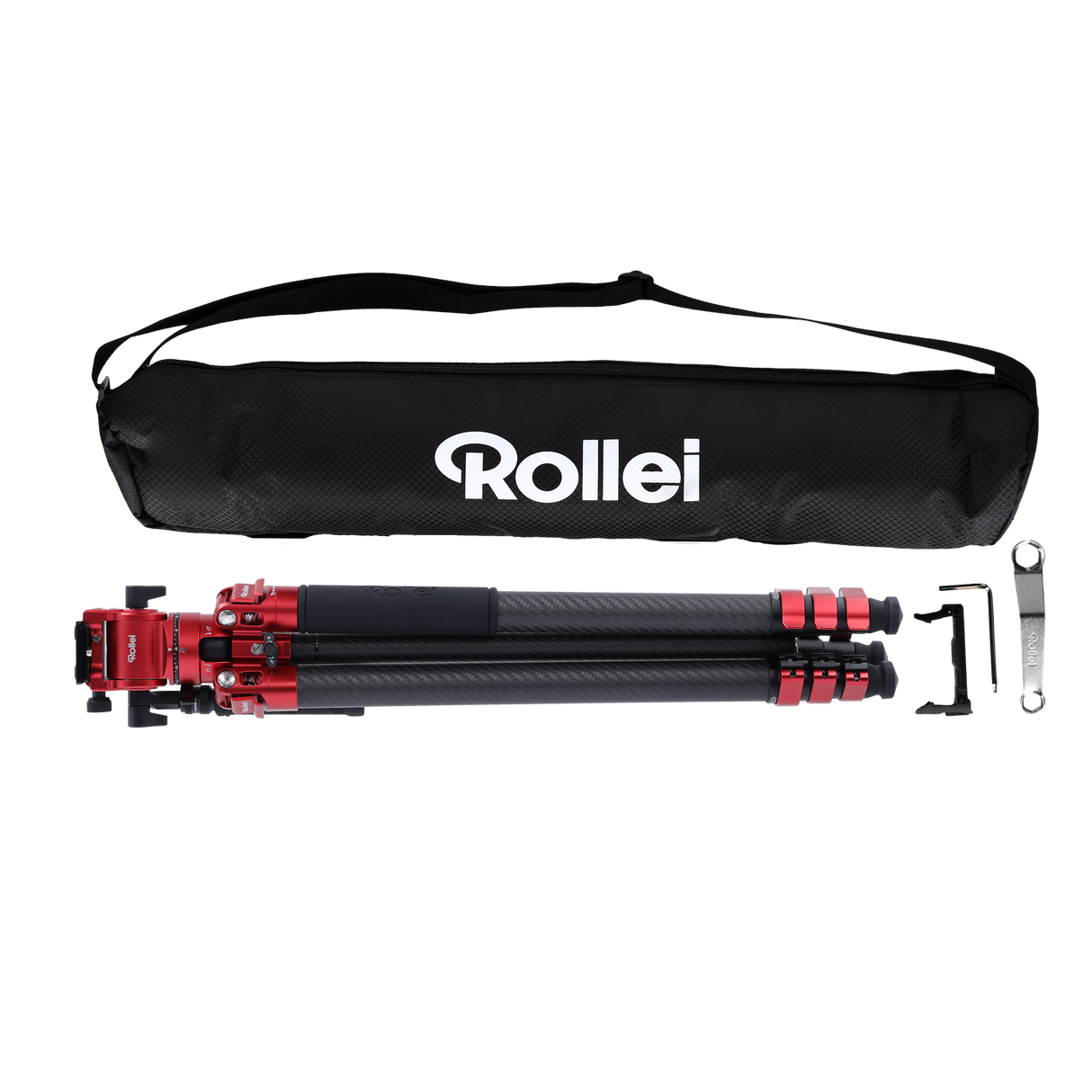 B-stock:easy traveler xl carbon video tripod red