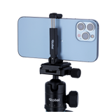 Smartphone holder for tripod medium column | Wide clamping area 6.5-8.5 cm